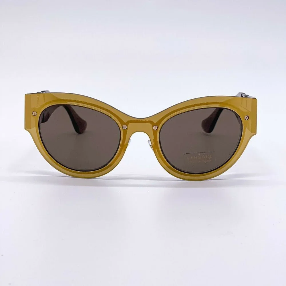 Sale! New Versace Gold Cat Eye Sunglasses - Picture 3 of 8